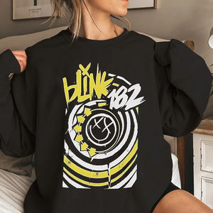 Blink 182 - Happy Face Logo Sweatshirt  Gift For Fan
